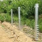 Thickness 2.75mm 3mm 3.5mm Open Field Ground Screw Piles Pole Anchors Wind 60m/S Solar Mounting Component
