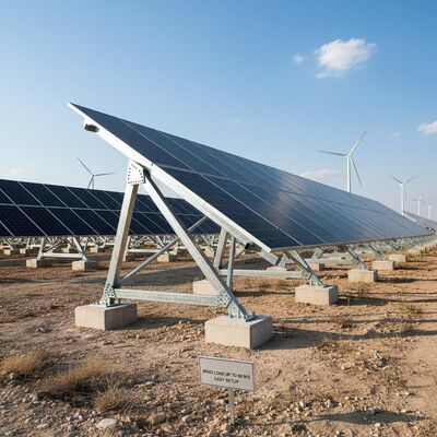 Bom preço. Sistemas de Montagem em Solo para Painéis Solares Comerciais Carga de Vento Até 80m/s Projetados para Máxima Resistência ao Vento e Fácil Instalação on-line