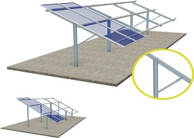 Bom preço. Estabilidade alta dos Stents fotovoltaicos à terra de prata da estrutura do apoio de sistemas da montagem do painel solar on-line