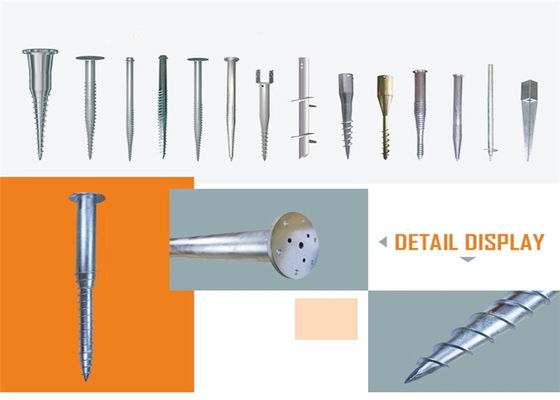 Bom preço. Abra o vento à terra 60m/S da espessura 2.75mm 3mm 3.5mm das âncoras de Polo das pilhas do parafuso do campo on-line