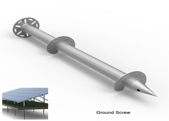 Bom preço. Montagens à terra da terra de racking do picovolt das disposições solares das pilhas do parafuso da fundação de aço on-line