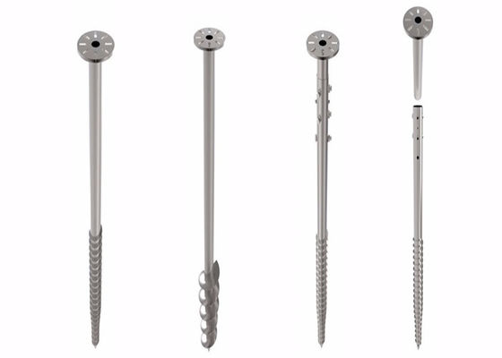 Bom preço. O parafuso helicoidal da instalação rápida empilha a prata para a eficiência elevada da planta de energia solar on-line