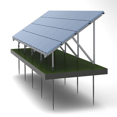 Dos sistemas à terra da montagem do painel solar da pilha do parafuso aplicação larga