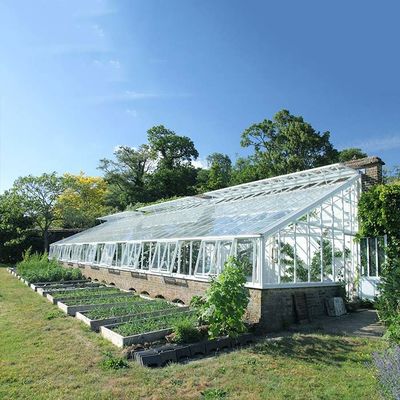 Bom preço. Sistema solar montado telhado da estufa para a terra on-line
