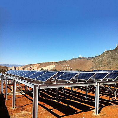 Bom preço. 130mph moldou/sistema anodizado flexível Frameless da montagem da terra do painel solar on-line