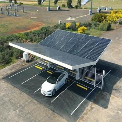 Bom preço. Sistemas solares do Carport da grade de ligar/desligar com sistema de montagem solar do suporte solar da folha do telhado do metal on-line