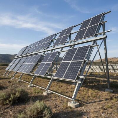 Bom preço. Sistemas de Montagem Solar em Solo com Orientação de Módulo Paisagem ou Retrato com Limpeza de Solo de até 1,2m e Limpeza de Altura de 8 a 15 Pés Típico on-line