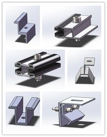 Bom preço. O painel solar Frameless de filme fino aperta suporte semi flexíveis a superfície anodizada on-line