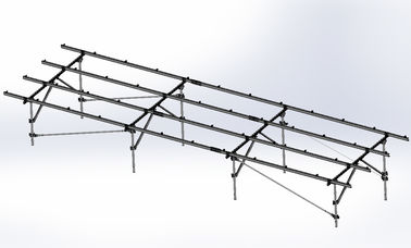 Bom preço. Os sistemas à terra de aço da montagem do painel solar suportam a carga máxima fotovoltaico da neve 1.4KN/m2 on-line