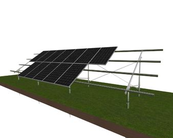 Bom preço. Abra a prata solar montada terra da velocidade do vento da fundação 60m/S do parafuso dos sistemas do picovolt do campo on-line