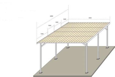 Bom preço. Estruturas solares do Carport do dossel da garagem do picovolt, parque de estacionamento solar galvanizado anodizado das cremalheiras on-line