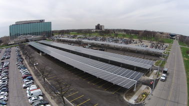 Bom preço. Os sistemas solares do Carport de grande resistência galvanizaram os trilhos do alumínio da armação de aço on-line