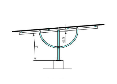 Bom preço. O sistema ajustável da montagem do picovolt personalizou a cor quente - aço galvanizado Frameless on-line