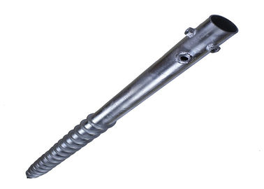 Bom preço. O parafuso à terra anticorrosivo empilha a forma 1800L*76Dmm espiral galvanizada mergulhada quente on-line