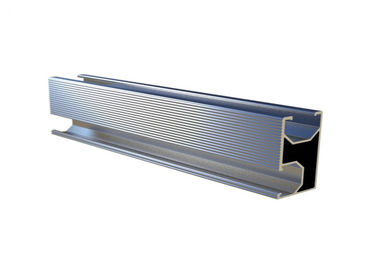 Bom preço. o trilho 10-12um entalhado alumínio expulsou a montagem 6005-T5 de anodização de prata do telhado on-line