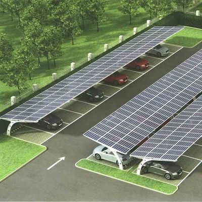 Bom preço. Fora da grade o Carport de aço derramou sistemas da montagem de painel da energia solar on-line