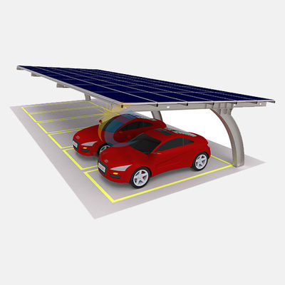 Bom preço. A estabilidade alta do painel fotovoltaico impermeável exterior de ligar/desligar dos sistemas solares do Carport da grade galvanizou a cremalheira solar do estacionamento do carro on-line