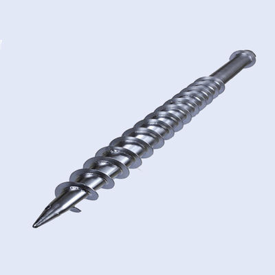 Bom preço. O parafuso à terra de prata empilha a âncora helicoidal galvanizada Q235 da terra do aço 76MM on-line