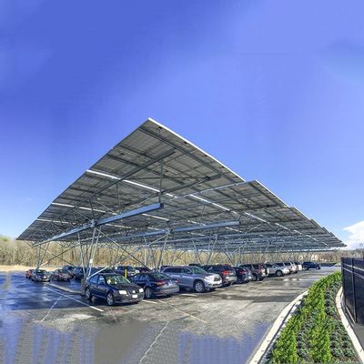 Bom preço. Carport solar de aço galvanizado quente de 10KW 30KW picovolt on-line