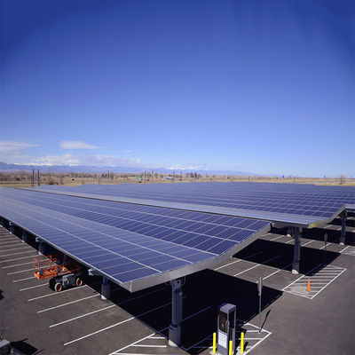 Bom preço. Impermeável anodizado galvanizou estruturas solares à terra abertas do Carport on-line