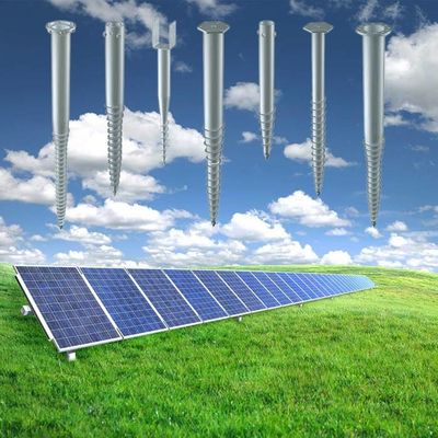 Bom preço. Um comprimento 76*1600/2000/2500 de 500~2500 milímetros moeu o parafuso empilha o sistema da montagem de painel solar dos suporte do picovolt on-line
