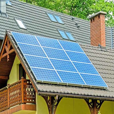 Bom preço. O uso da casa na grade 10kw anodizou o sistema de energia das energias solares da montagem do telhado on-line