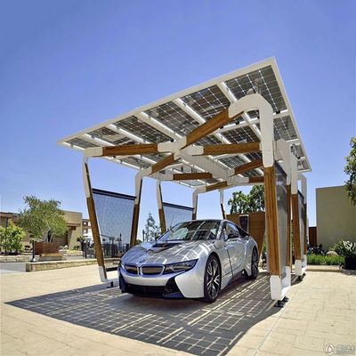 Bom preço. 10-60° Galvanized Steel PV Solar Carport Mounting Systems on-line