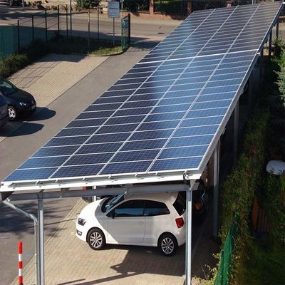 Bom preço. O Carport solar residencial galvanizado do mergulho quente estrutura fora na grade on-line