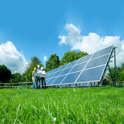 Q235B galvanizado Q345B fora em suporte solares da grade