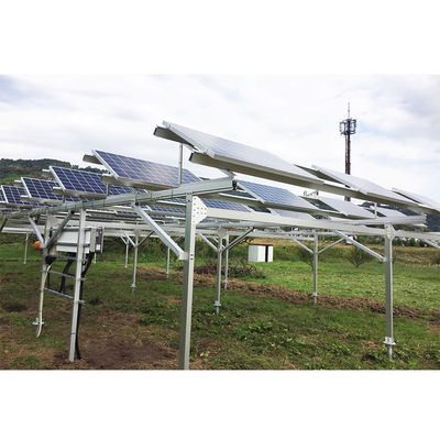 Q235B / Suporte solar de montagem à terra solar de aço da estrutura solar à terra do sistema de Q345B