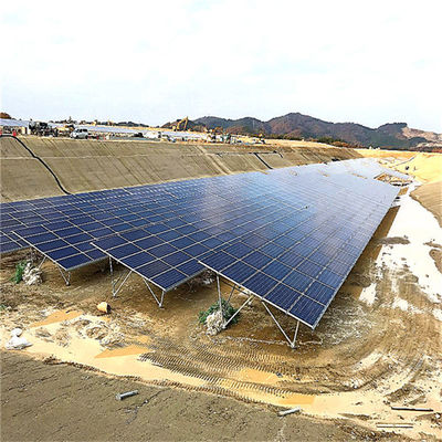 Suporte simples do painel solar do sistema da montagem do terraço da terra da construção do ODM do OEM