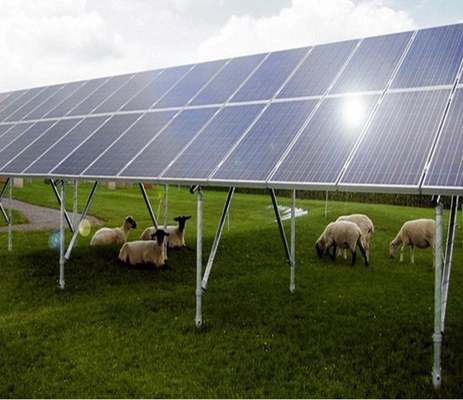 Bom preço. Estrutura de montagem solar do campo aberto do GV com sistema de montagem solar do suporte solar concreto da fundação on-line