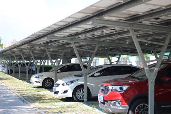 Bom preço. Estrutura de montagem de ligar/desligar do Carport do painel solar do aço carbono da grade on-line