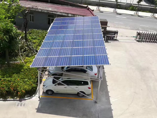 Estrutura de estacionamento solar de aço