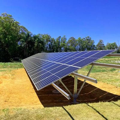 Sistema de montagem fotovoltaica solar em terra altamente pré-montado